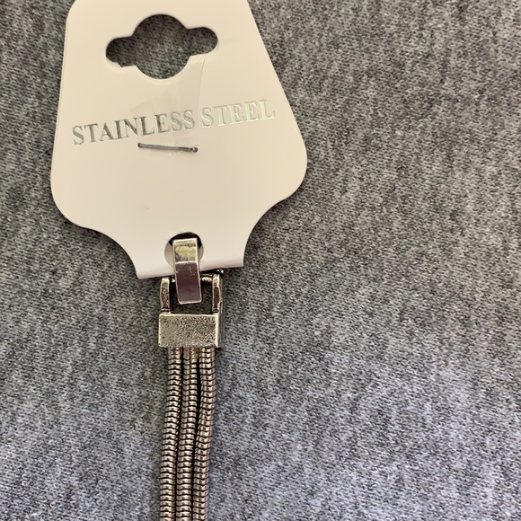 Stainless Steel Turquoise Bracelet - Picture 3 of 4